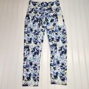 Balance Collection | Blue Floral Leggings Small